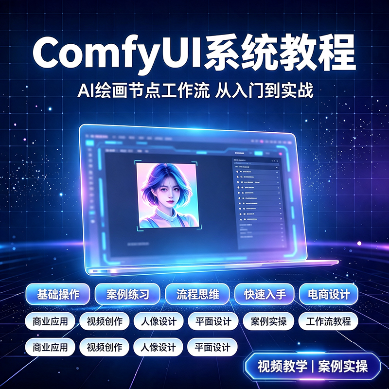 ComfyUI视频教程AI绘画软件零基础从入门到实战案例实操教学-linclaw·灵爪AI社区